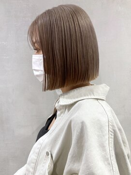 アルバム 渋谷パルコ(ALBUM) グレージュボブ_チェリーブラウンフェミニンロング_ba394713