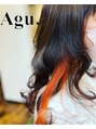 アグ ヘアー マレイ 真岡2号店(Agu hair moray)&nbsp;ネオンオレンジ/イヤリングカラー