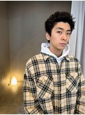 men's natural perm