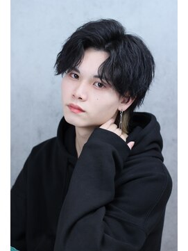 リップスヘアー 梅田(LIPPS hair) センターパートウルフ