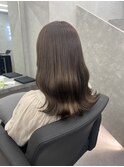 くびれミディアム韓国ヘアブリーチなし赤味消しベージュ
