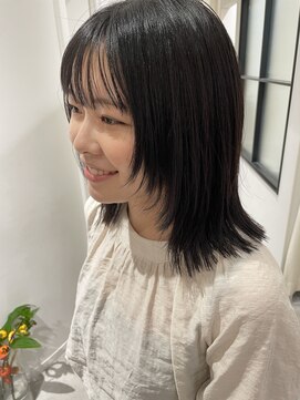 マッシュ 天王寺あべの(MASHU) フェイスレイヤー×切りっぱなしロブ