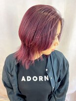 サラ ビューティ サイト 春日(SARA Beauty sight)&nbsp;チェリーレッド/レッド/暖色カラー/ブリーチカラー/艶髪／ウルフ