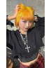 【SAYA指名限定】カット+ブリーチデザインカラー　￥18,000-