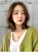 韓国風ミディボブ