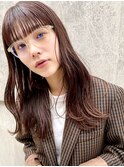 レイヤーカット/チョコレートブラウン/ココアブラウン/韓国風