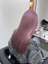 ブリーチ2回～pink purple ケアブリーチ 髪質改善トリートメント