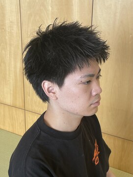 ニアウ 伊勢崎連取店(Niau) スパイキーショートツイストパーマピンパーマアップバング