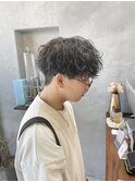 波巻きパーマ/メンズパーマ/メンズ/眉毛/ツーブロック/パーマ