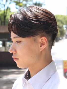 ノアソルテ 名古屋 栄(NOA solte.) NOA solte. メンズセンターパート/毛流れパーマ/刈り上げ/名古屋