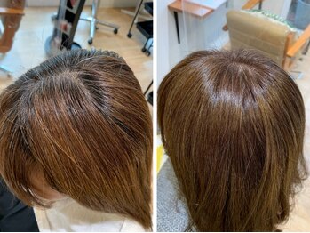 ルク(Luc)の写真/あえて白髪を活かす白髪ぼかしは若見えとオシャレが両方叶う◎30代～のファーストグレイの方にもオススメ◇