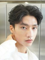 レタッチバイフィフス(RETOUCH by fifth) 原宿センターパートフェザーパーマフェザーショートメンズ韓国