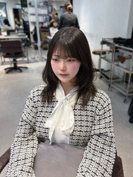 ザ シェノン ウメダ(THE CHAINON UMEDA) ミルクティーブロンド/ダークブルー/デジタルパーマ/心斎橋