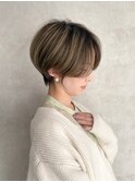オリーブベージュハイライト