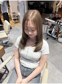 【梅田/U24】ワンブリーチで大人ブラウンベージュ!