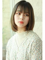 ヘアスタジオルース(HAIR STUDIO LUZ) 40代50代60代の大人ボブ/白髪ぼかしハイライト/堀江/北堀江