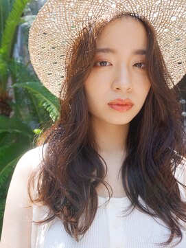 アルバム 銀座(ALBUM GINZA) ウェーブロング_ココアブラウンフリンジウェーブ_47976