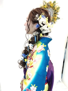 レア(Le'a) ドライフラワーとレースで華やかサイド編みおろし