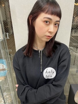 デイジー(Daisy) ワイドバング/オン眉/ぷつっと/インナーカラー