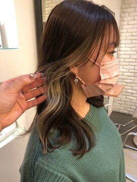 ディフィーノ 青山(DIFINO) 【DIFINO 青山】インナーカラー/ミルクティー/イヤリングカラー