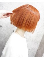 ヘアテリア リュウ 大塚(hair teria ryu) ミニボブ×サーモンオレンジ