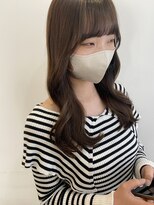 シェノン 西梅田(CHAINON) アッシュカラー/前髪/グレーベージュ/レイヤーロング/ブラウン