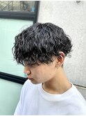 波巻きツイストスパイラルパーマ メンズ