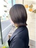 前下がりくびれ外ハネショートボブ30代40代梅ヶ丘美容室