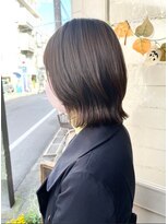 アミュレ(Amule)&nbsp;前下がりくびれ外ハネショートボブ30代40代梅ヶ丘美容室