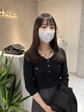 サンド 池袋(sand) 韓国風ヘア/ワンホンヘア/ベージュカラー/顔周りカット