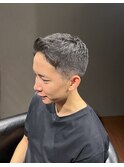 ビジネスツーブロック ベリーショート オールバック