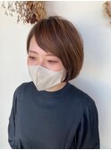 ショートボブ/ライトブラウン