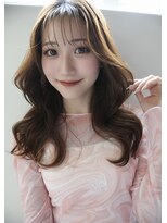 フィガロ ウメダ(FIGARO UMEDA) シースルーバング&顔まわりで丸顔カバーできるセミロング