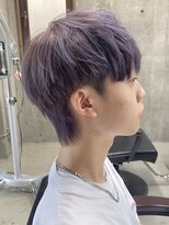 ハイトーンカラー/マッシュパーマ/アースカラー/men's/
