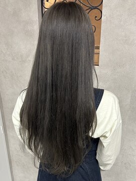 ルノン フィージュ(LUNON fieju) オリーブグレージュ/ケアブリーチ/ロングヘア/韓国