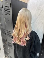 ヴァイス 渋谷店(VAICE)&nbsp;《インナーカラー　ミルクティー×ピンク》