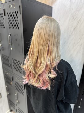 ヴァイス 渋谷店(VAICE) 《インナーカラー　ミルクティー×ピンク》