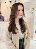 【sida 池村】20代30代ロングレイヤーマロンブラウン