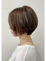 アントワープトーキョー(antwerp TOKYO)&nbsp;30代40代丸みショート根元パーマ白髪ぼかしハイライト白髪染め