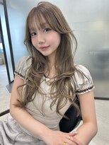 リリー(Lilley) マロンベージュ×小顔レイヤー×韓国風巻き×髪質改善