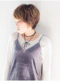 20代～50代☆マッシュボブショート◎くすみベージュブリーチ
