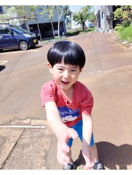 クラッチ キッズカット、マッシュスタイル