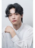 韓国センターパートニュアンスパーマシャドウパーマメンズメイク