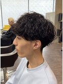メンズ波巻きパーマ