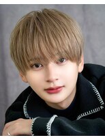 オーシャントーキョー 渋谷神南(OCEAN TOKYO) ミルクティーベージュラウンドマッシュツーブロック