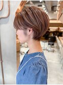 ☆オリーブグレー/ショートボブ/ココアベージュ/小顔/錦糸町2