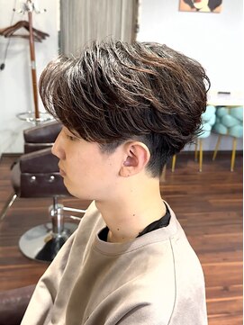 フェザーパーマ【メンズ/パーマ/眉毛/沖縄市/美里】