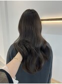 透け感グレージュカラー