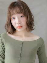 モッズヘア 越谷(mod's hair)&nbsp;ウォームブラウンくびれヘアゆるふわボブパーマX越谷20代30代