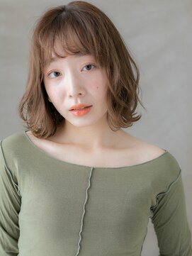 モッズヘア 越谷(mod's hair) ウォームブラウンくびれヘアゆるふわボブパーマX越谷20代30代